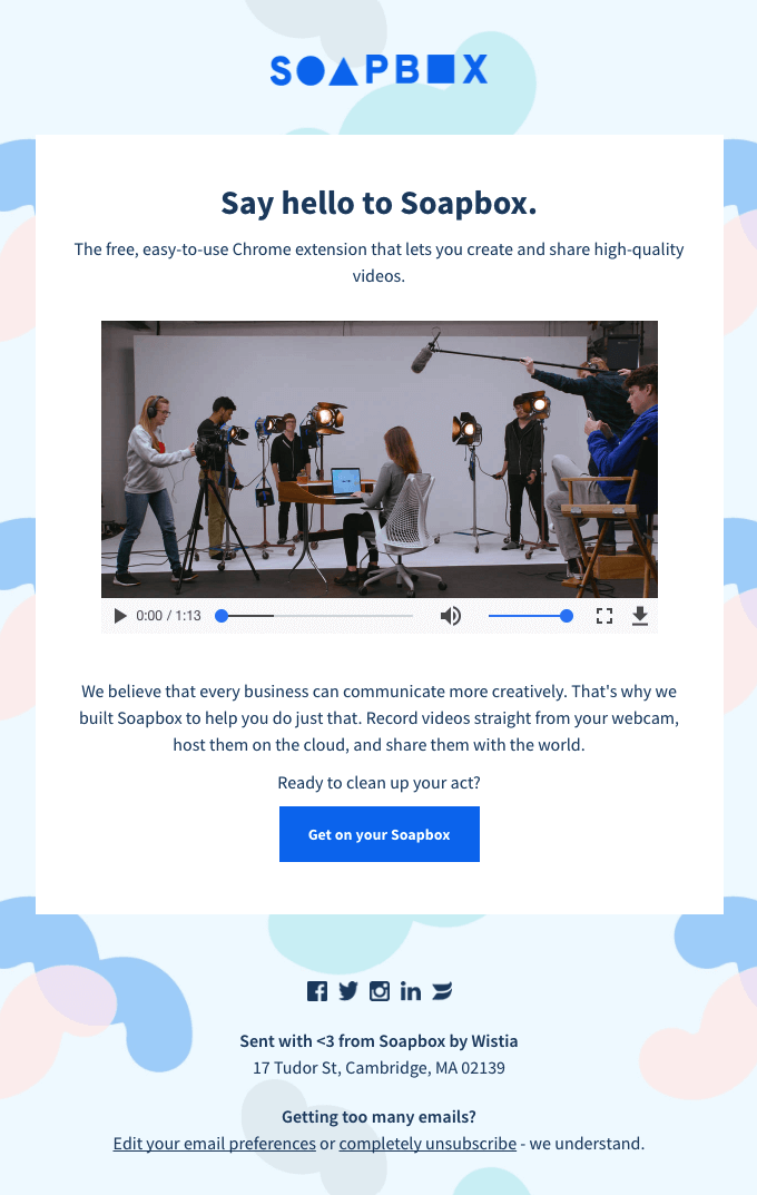 Soapbox is a video creation tool from Wistia.