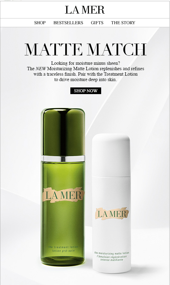 La Mer – Product Promotion Email