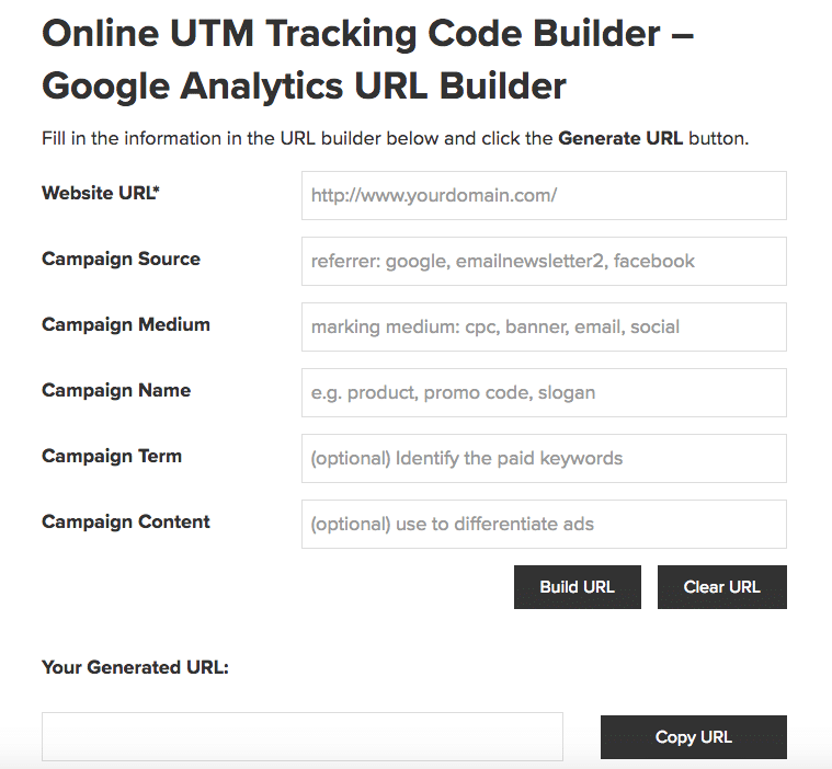 Google's UTM Builder