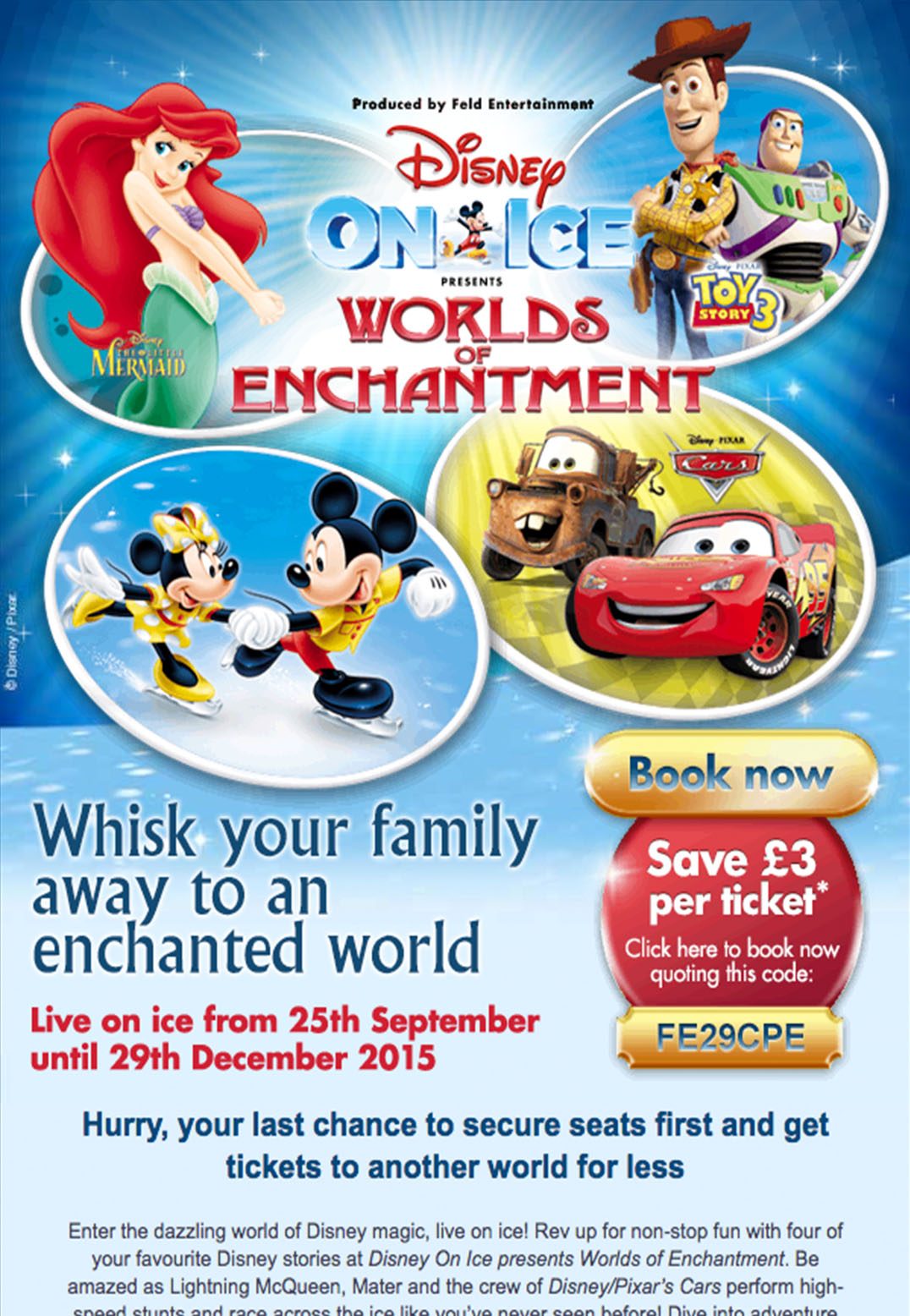 Disney event email