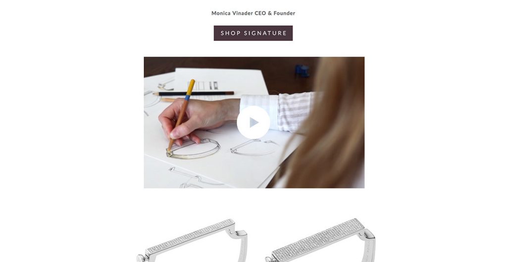 Another way to create an interactive email is through the use of videos. While adding videos is still a bit tricky, using email services like Campaign Monitor makes it easy to include videos in your email campaigns.