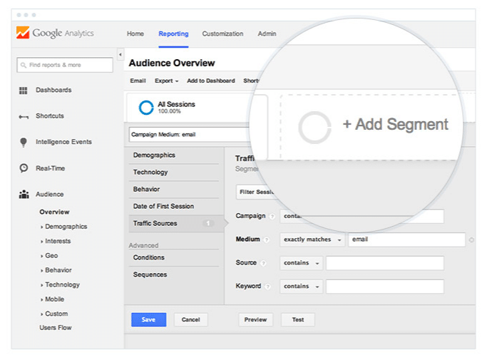 Google Analytics – Add Advanced Segment