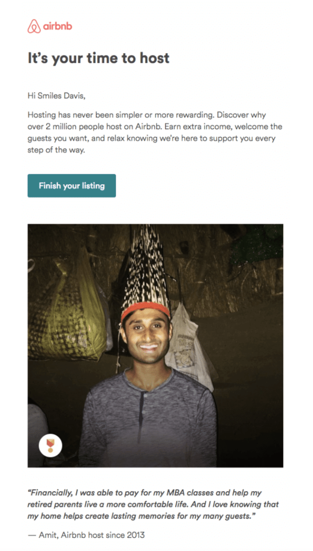Airbnb – Email Marketing Strategy – Welcome Email