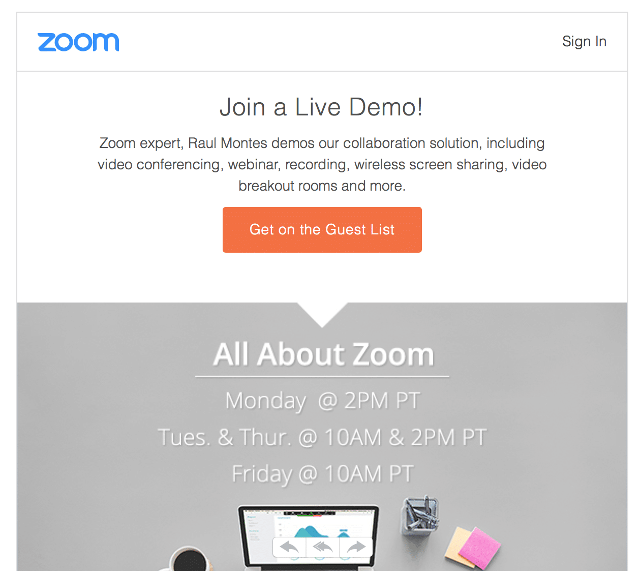 Zoom – CTA Marketing with Urgency