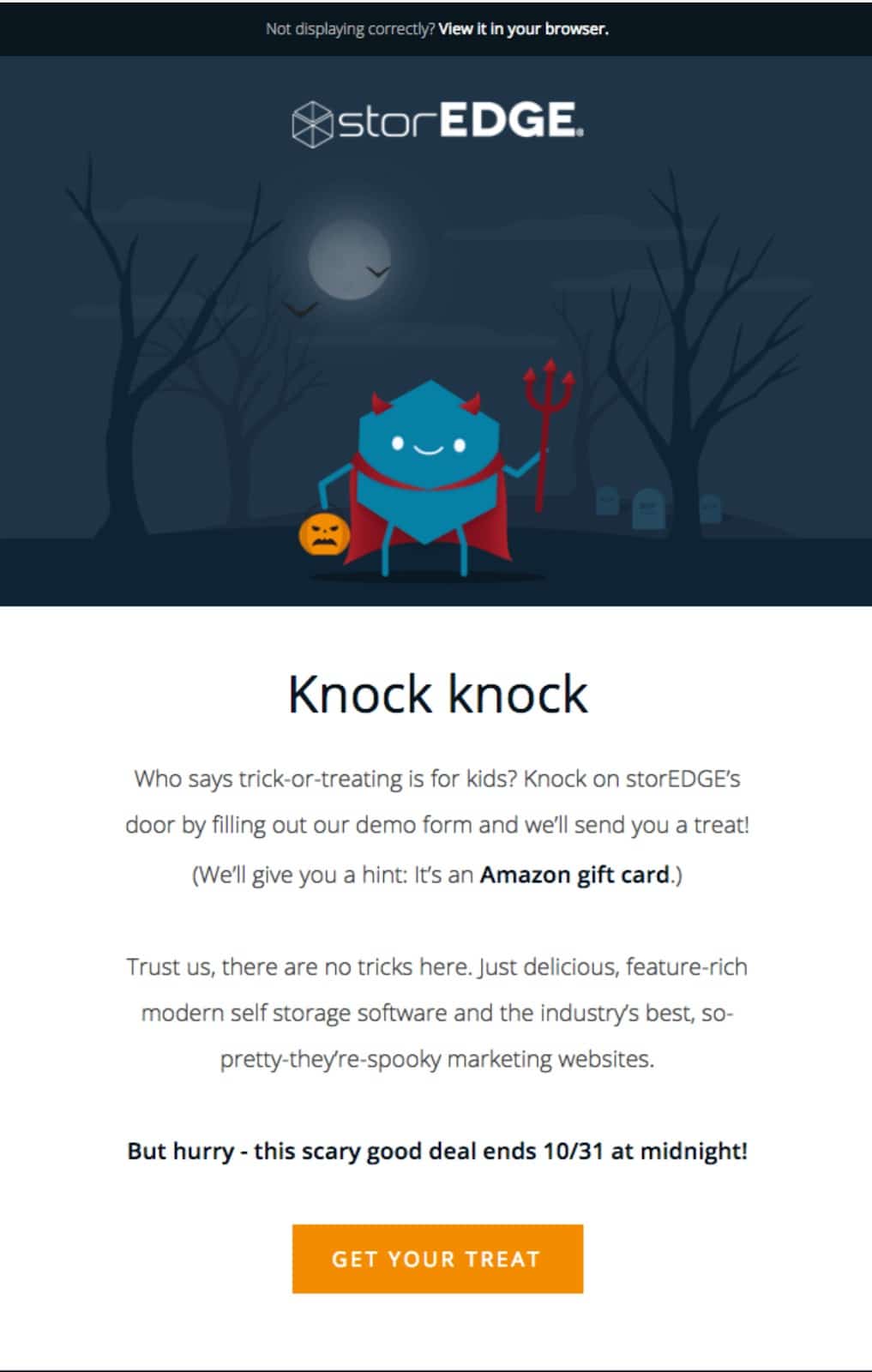 Halloween email campaigns