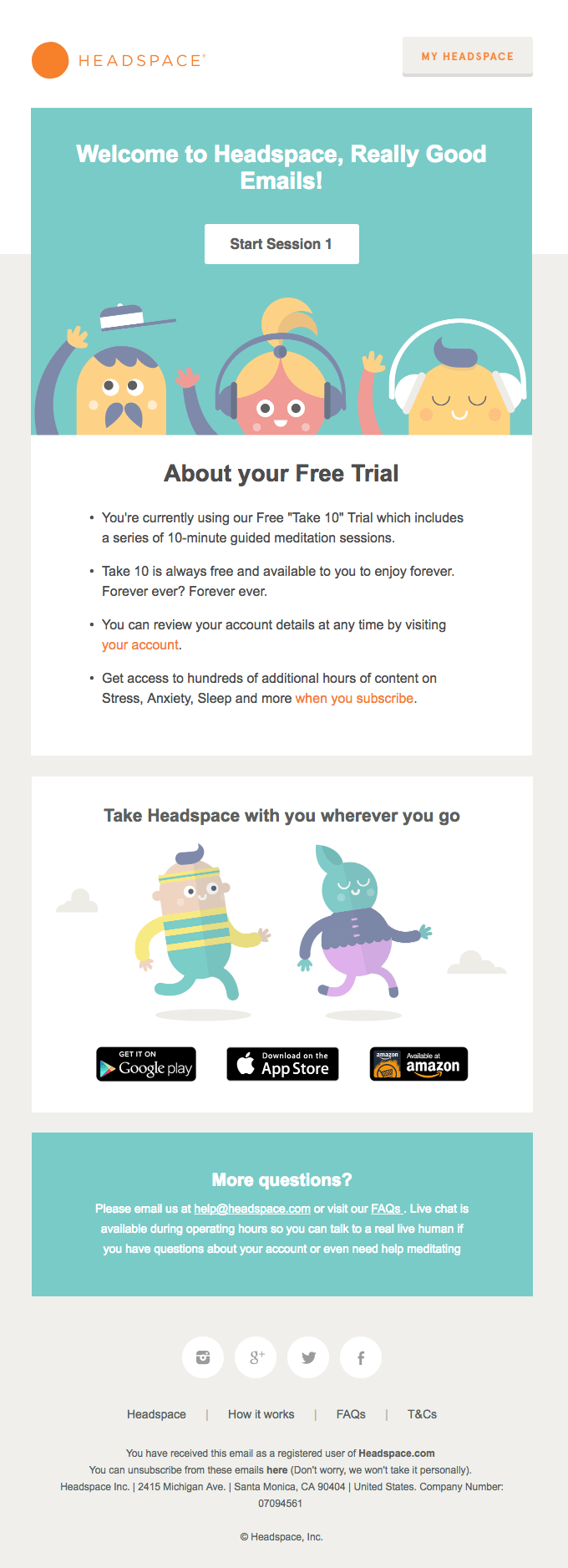 About your free trial