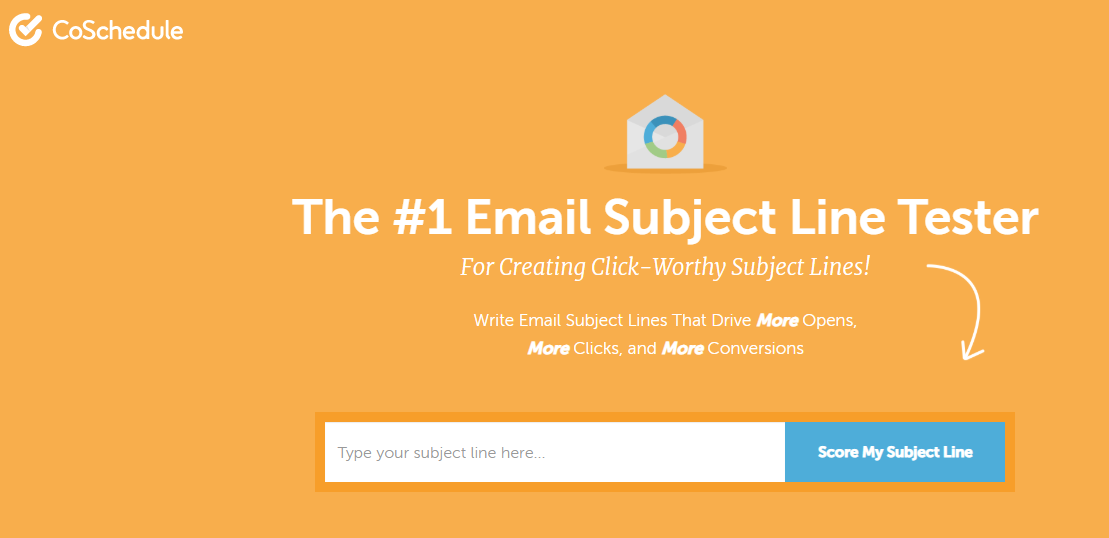 Creating fundraising email subject lines using CoSchedule.