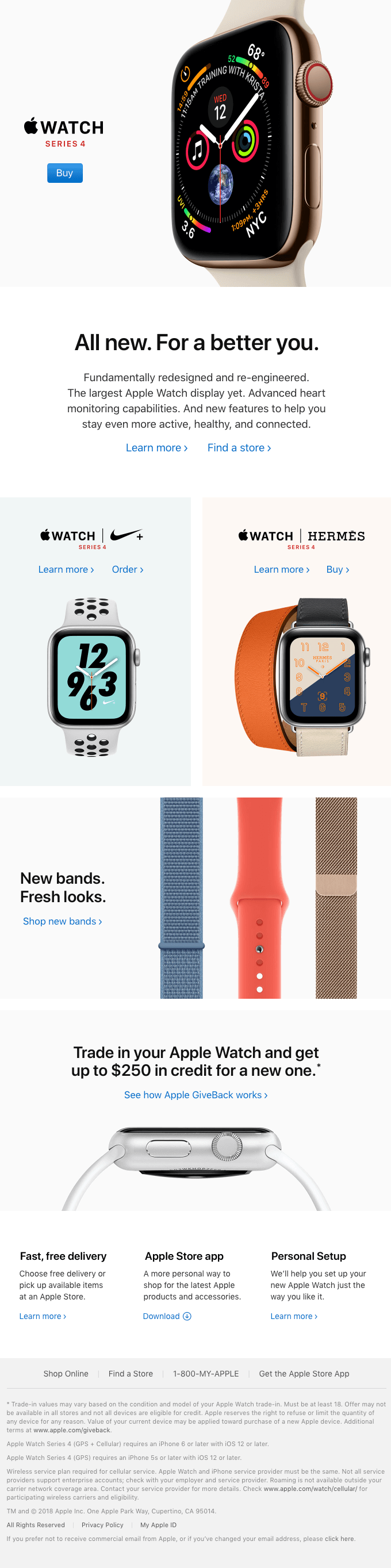 Apple Watch Series 4 email