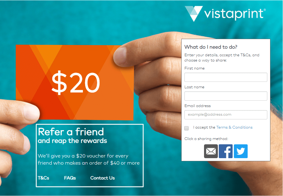 Referral Program example