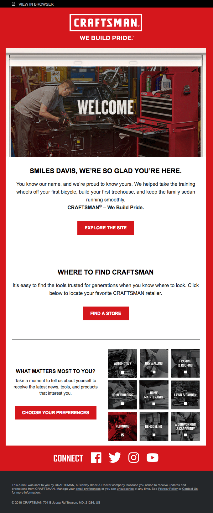 personalized email example