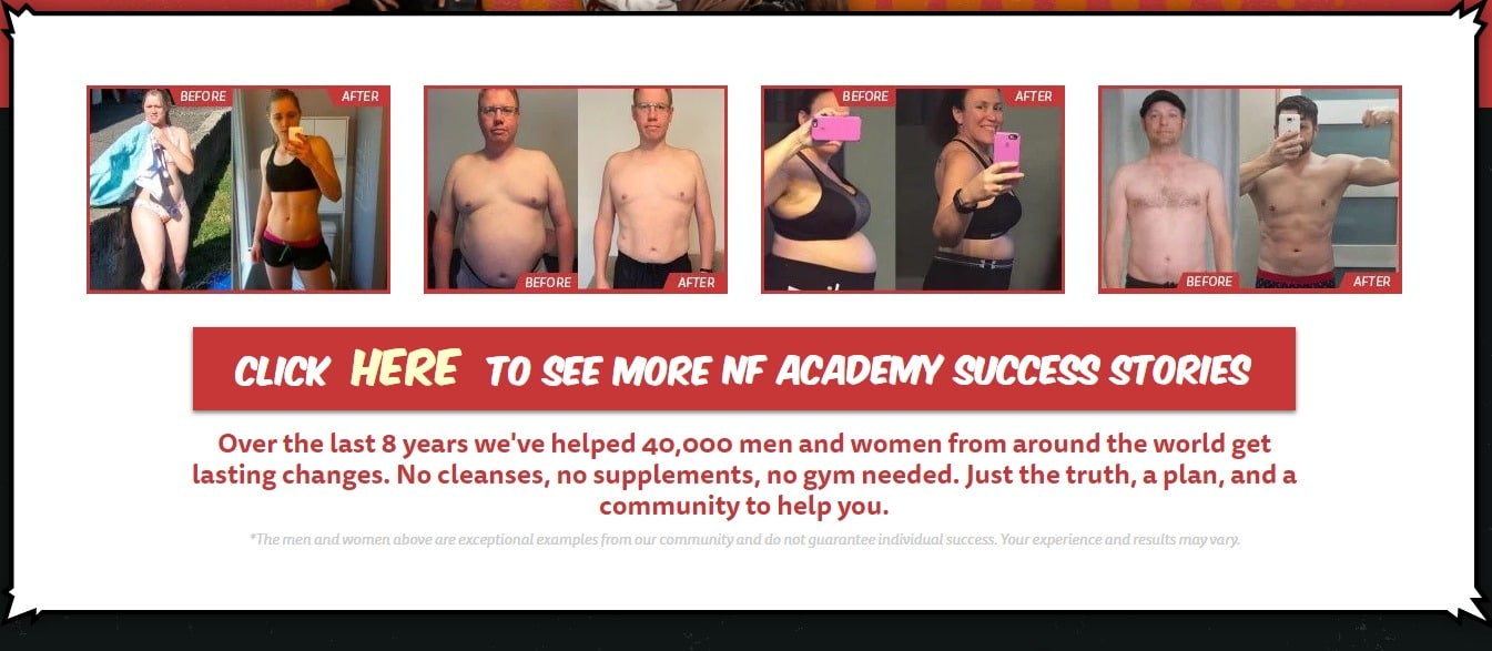 Nerd fitness call to action example