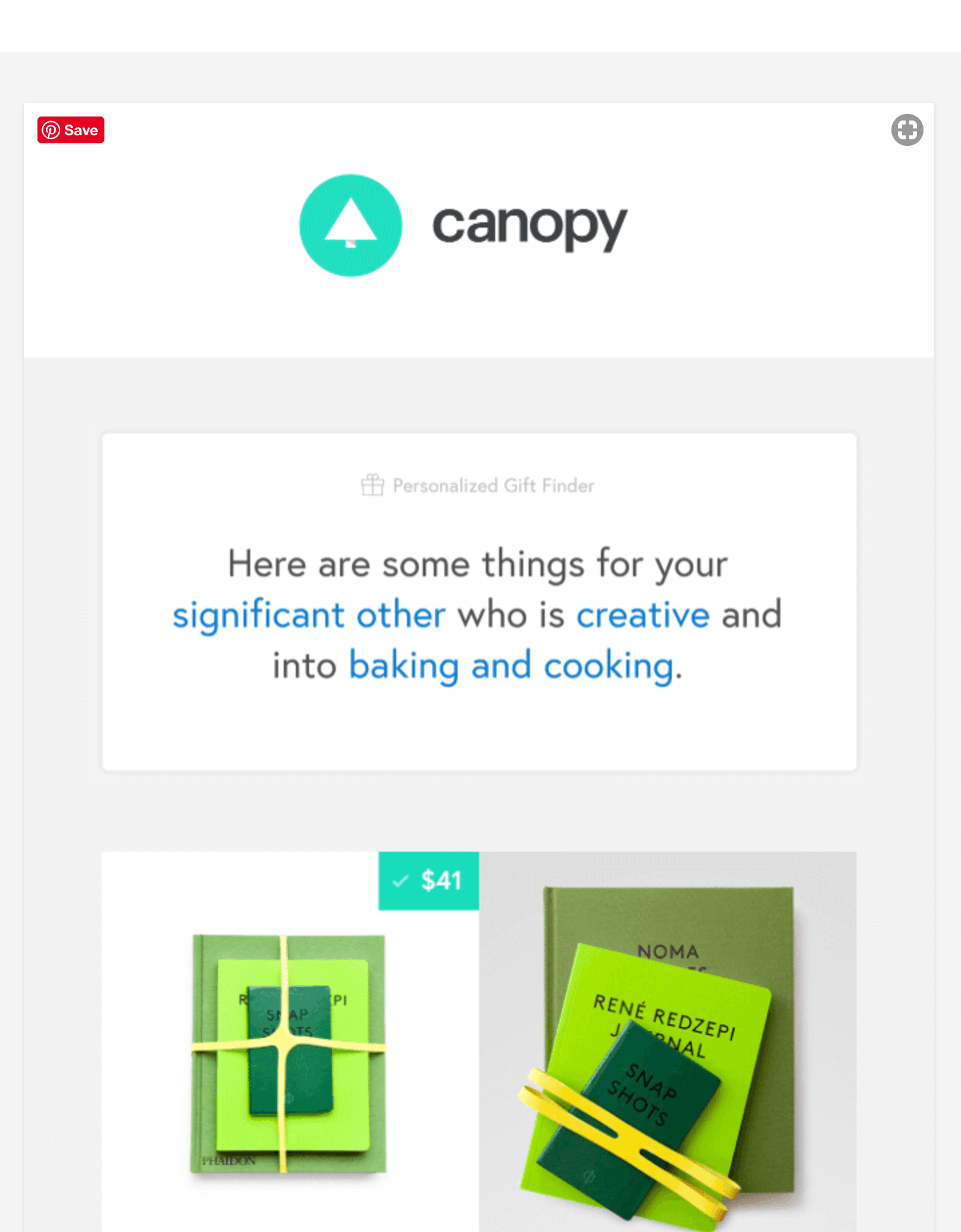 See how Canopy provides personalized and relevant content to their subscribers, helping them find the perfect gift