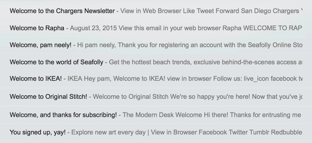 Companies should make their intentions clear when crafting welcome email subject lines.