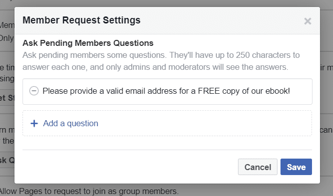 Collecting emails from Facebook