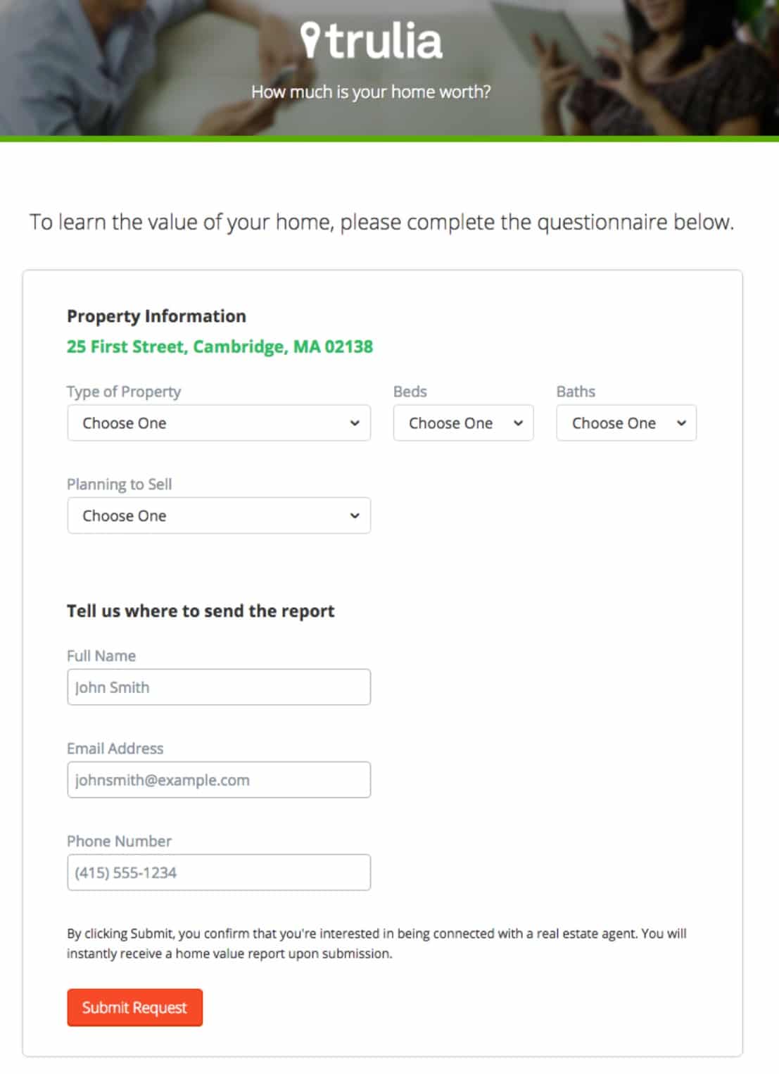 After the user enters their address, another prompt comes up that will ask for further information that can be used to add to the brand’s prospect list.