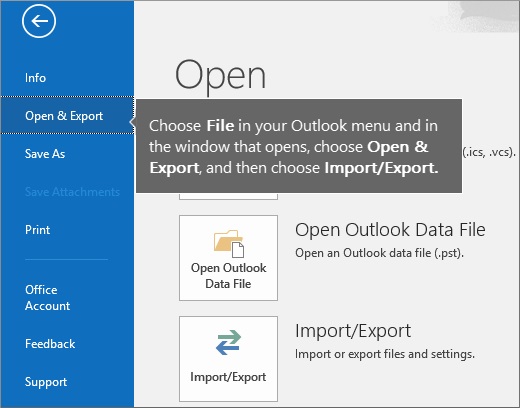 how to import contacts into outlook from server