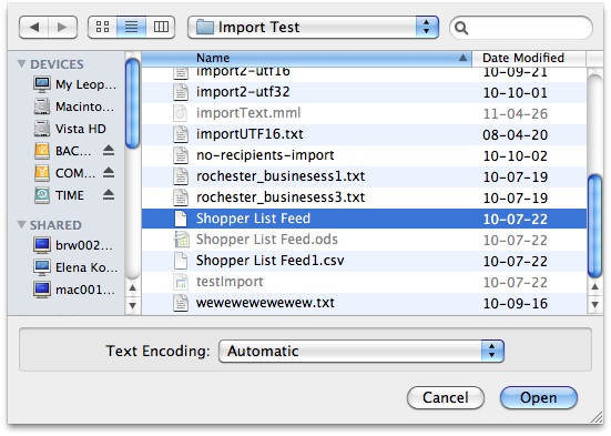 Once the next window opens up, you’ll want to browse through your documents, locate your CSV file, and then follow the prompted Import Wizard steps.