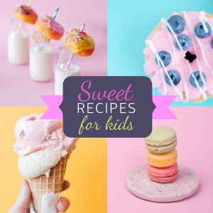Sweet Recipes for Kids Banner Cover Art