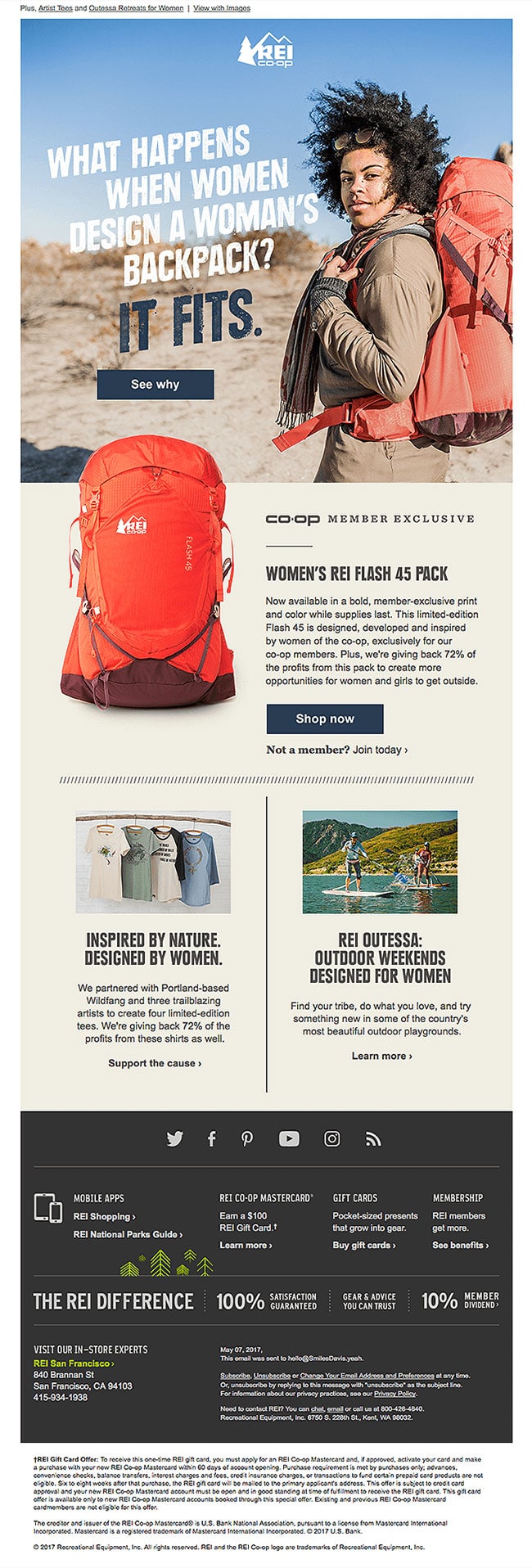 In the same vein, you should also use email segmentation to split your email lists into niche audiences, which is especially helpful if your business covers several demographics.