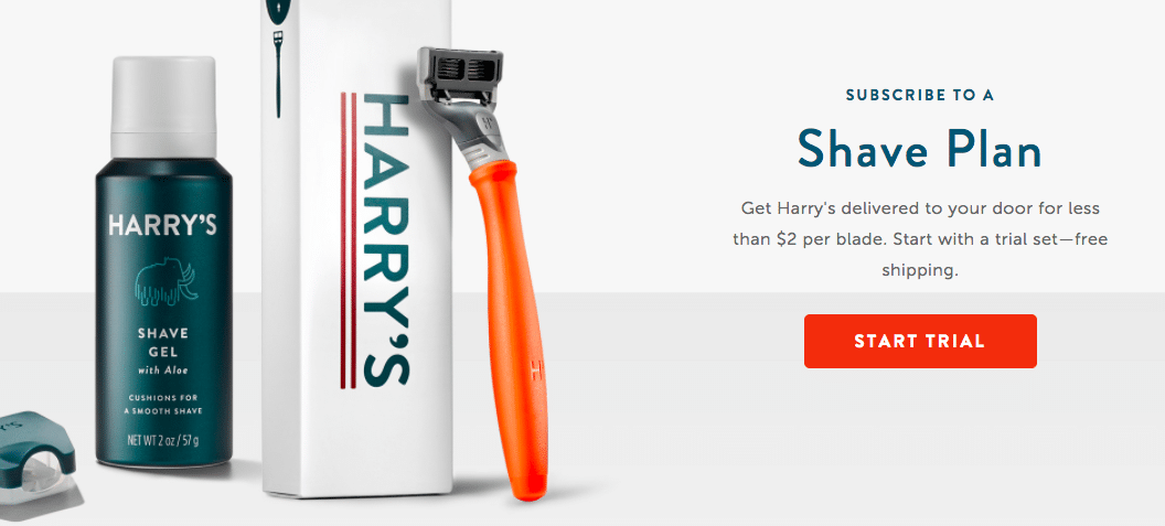 Harry's uses a great copywriting to help their emails convert into sales.