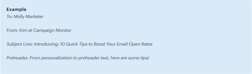 Like the subject line, your preview text should grab your readers’ attention. You’ve been able to get your foot in the door with the subject line—now it’s the job of your preview text to hook the reader and keep them reading to the very end of your email. 