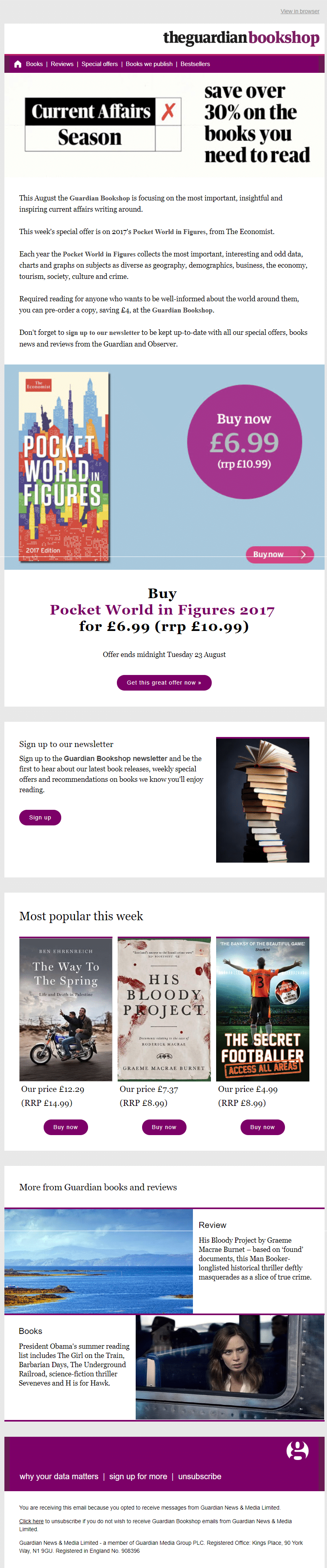 The Guardian monetized their email newsletter