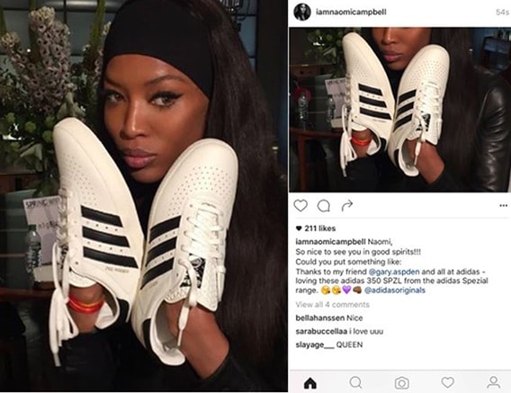 Scott wasn’t the only mega-celebrity to fall victim to careless posting. The same thing happened to Naomi Campbell when she was representing Adidas.