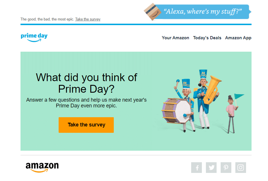 Amazon feedback after Prime Day