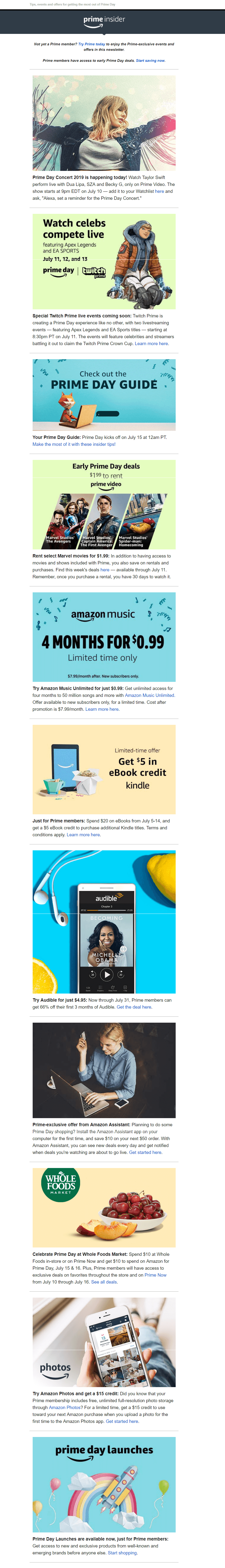 Prime insider email example