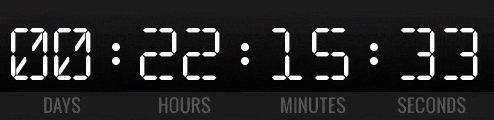 Traditional countdown GIF timer