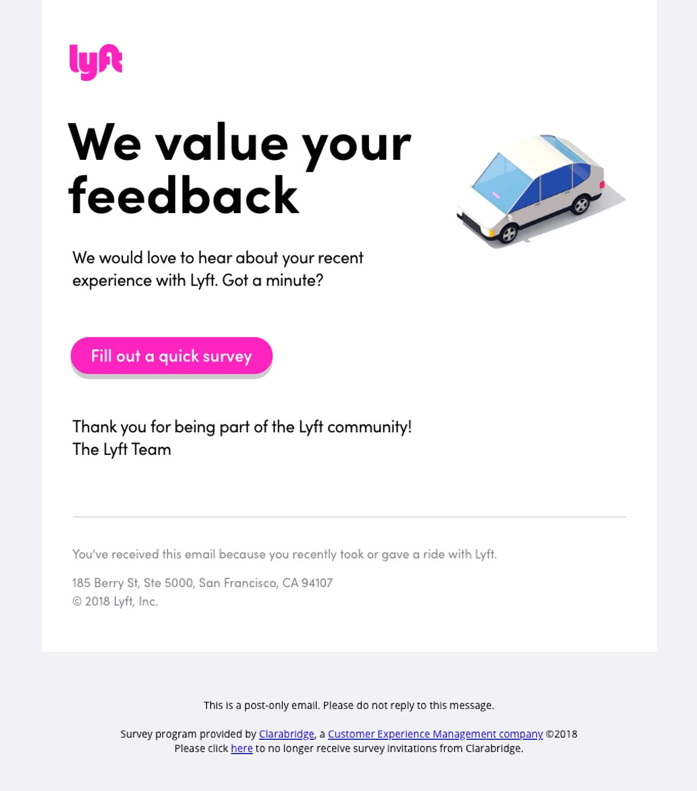  Customer Feedback Survey Example