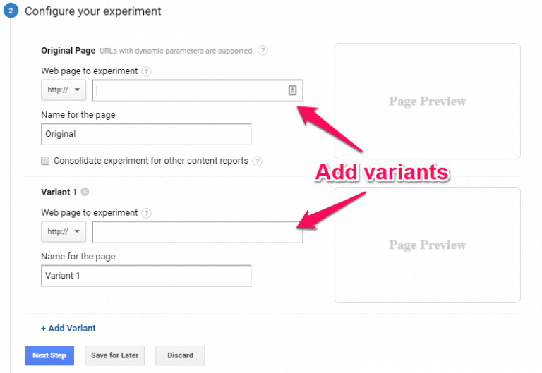 To further optimize your pay-per-click ads, you can also A/B test your ads right from Google Ads under their Experiments tab. 