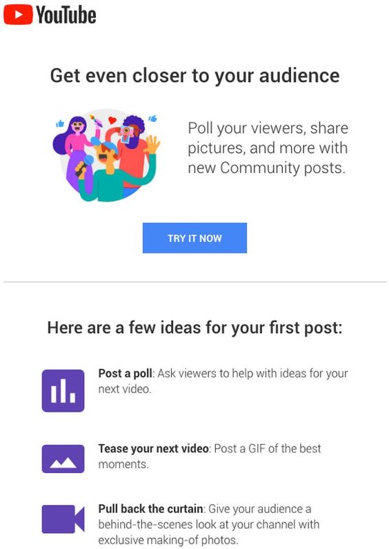 YouTube Onboarding Email with Community Options
