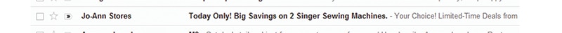 Example of an effective subject line