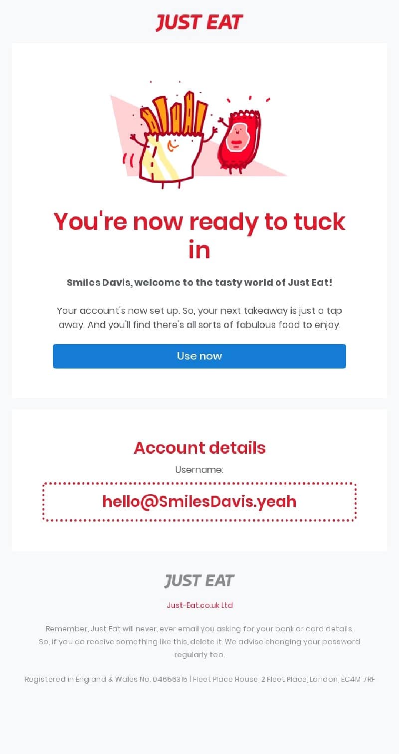 Just eat fleet place 2025