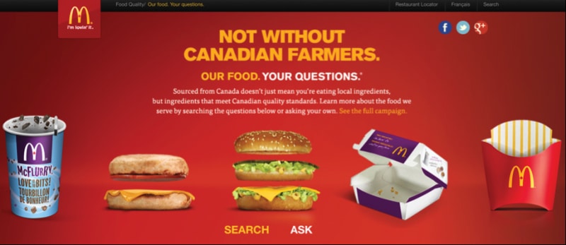 mcdonalds canada open forum