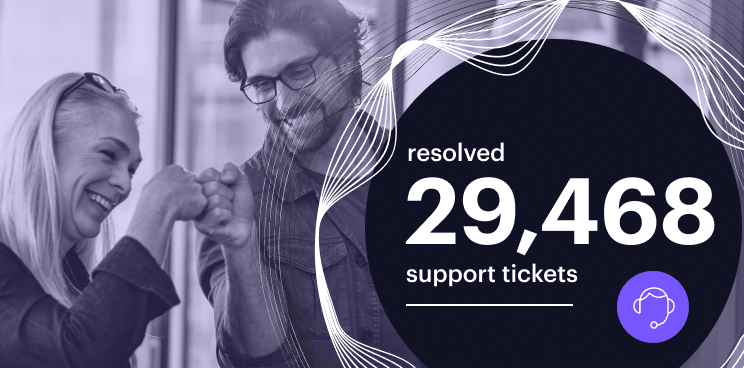 Support tickets resolved