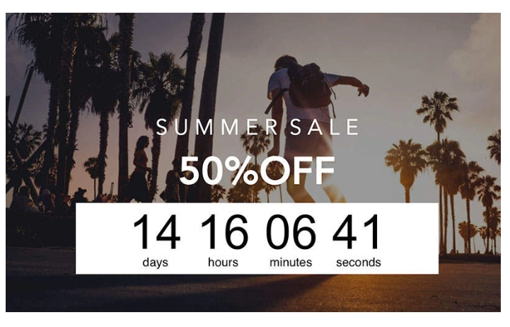 summer sale 50 percent off