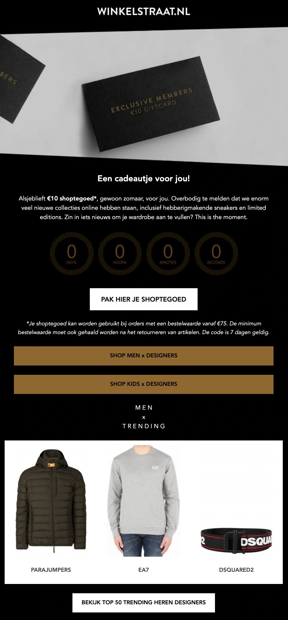 winkelstraat reengage mail