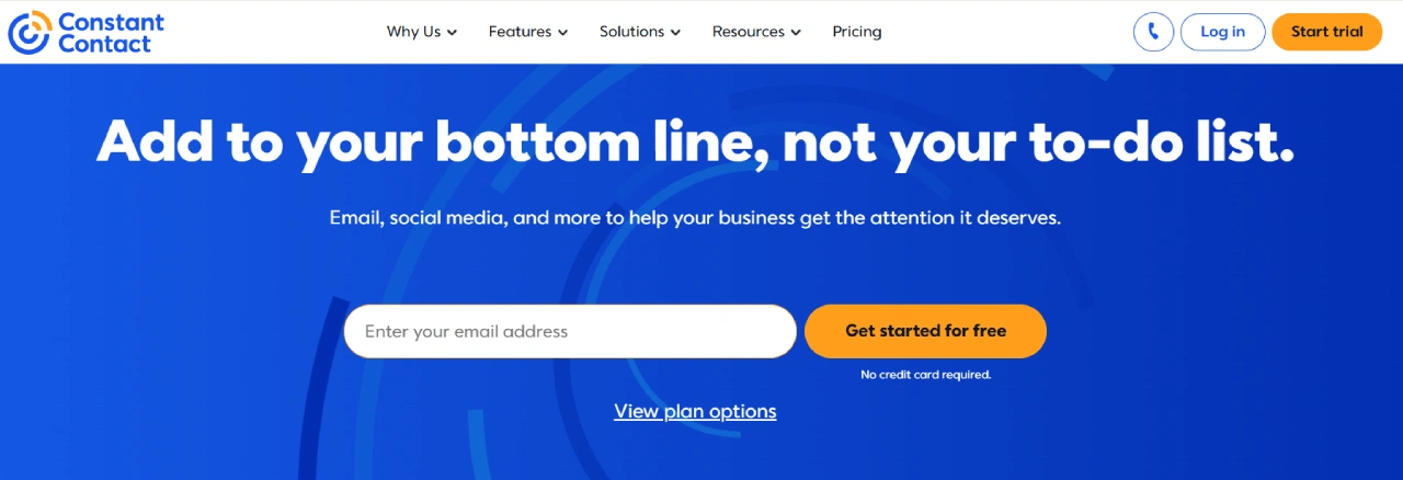 constant contract homepage