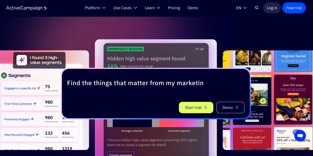 activecampaign new homepage