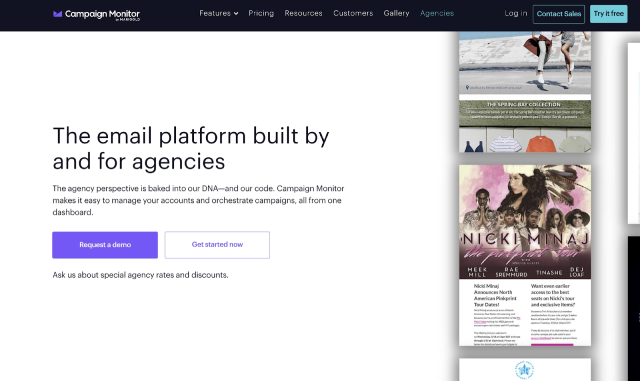 campaignmonitor email platform