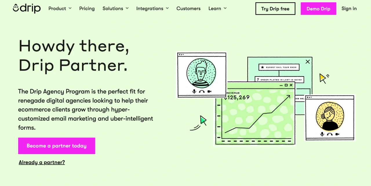 drip homepage updated