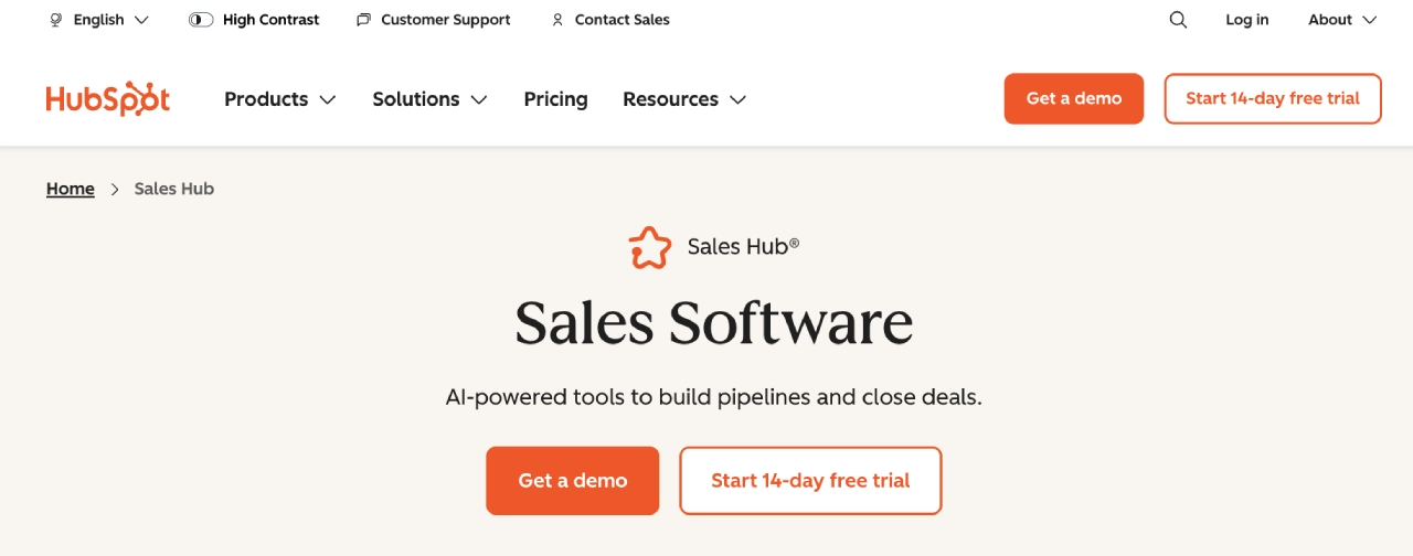 hubspot sales software