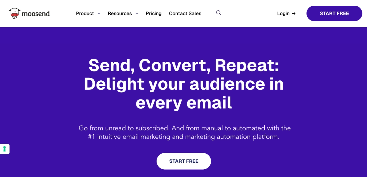 moosend home updated