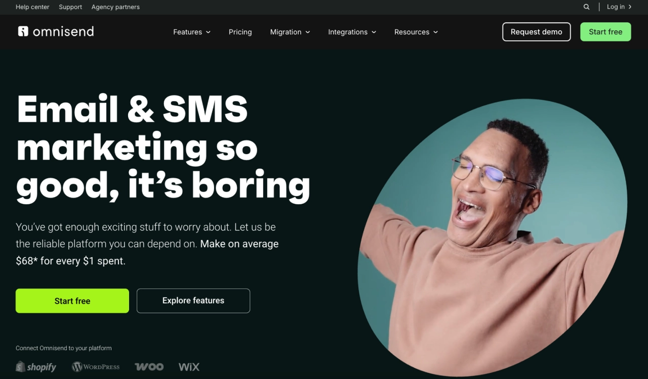 omnisend homepage updated